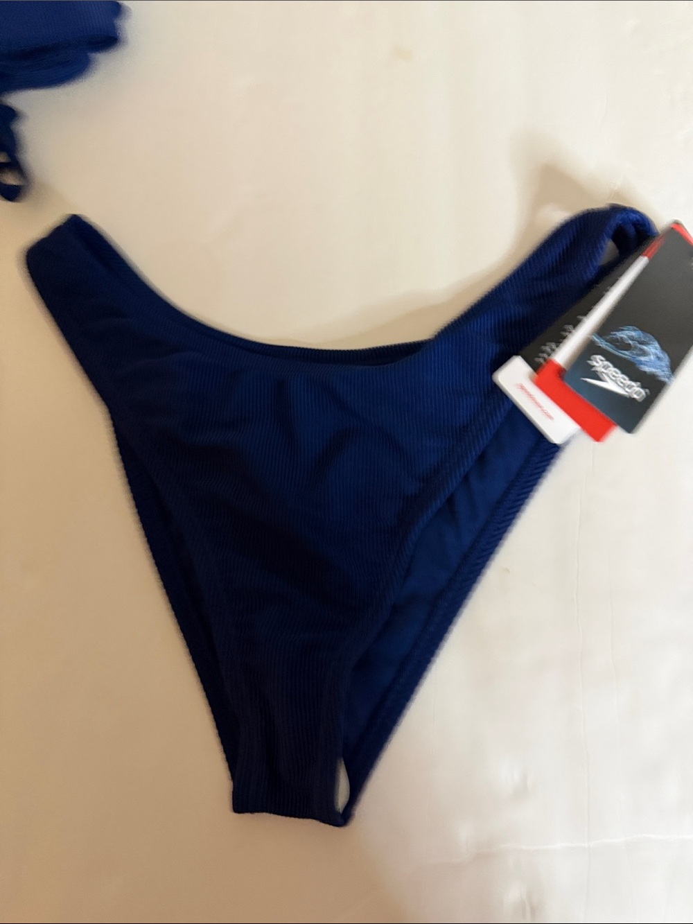 Speedo Blue Ribbed Two-Piece Swim Set - Picture 8 of 16